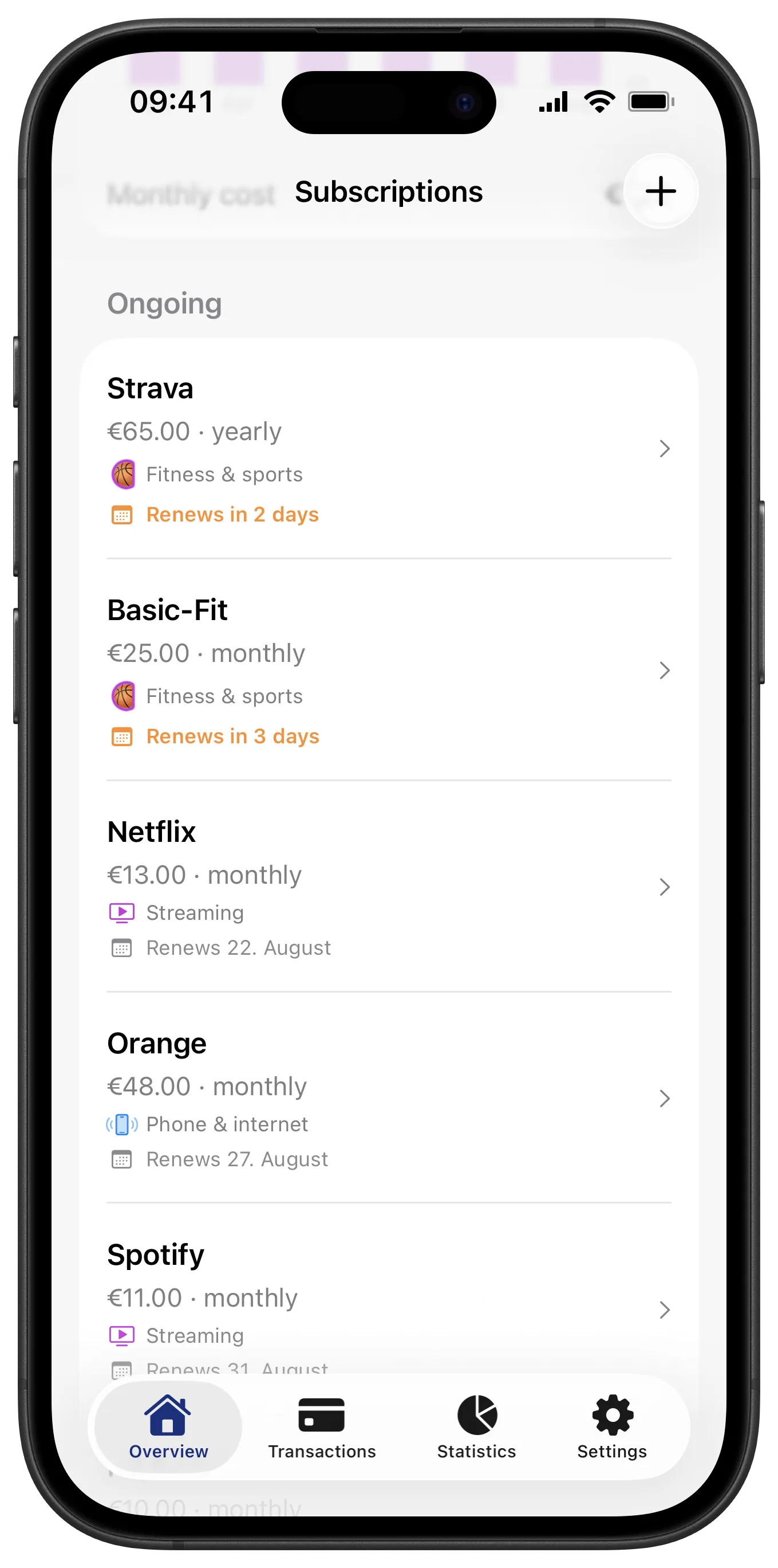 Find subscriptions you forgot about